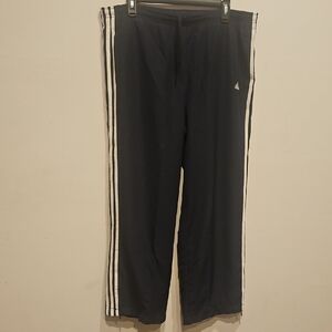 Adidas Navy Pants with White Stripes